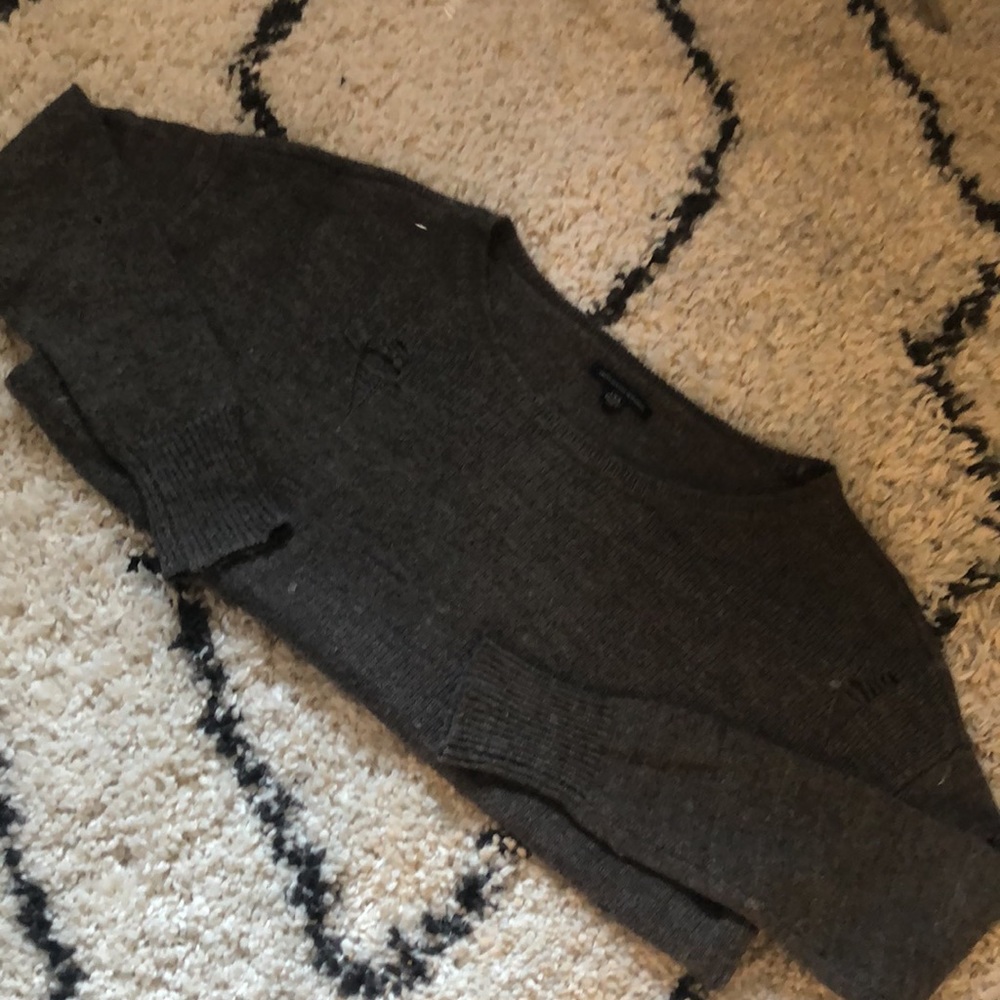 AEO distressed sweater